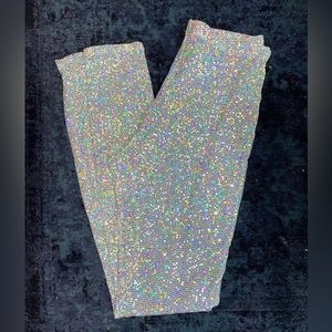 White sparkle leggings Worn a few times still in good condition.